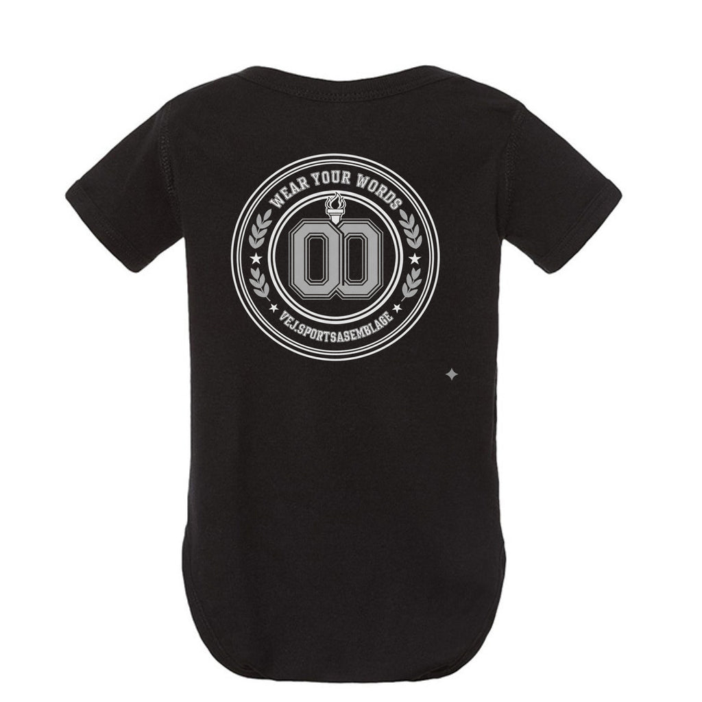 cowboy & drago baby " onesie" - VEJ Sports Assemblage presents WEAR YOUR WORDS