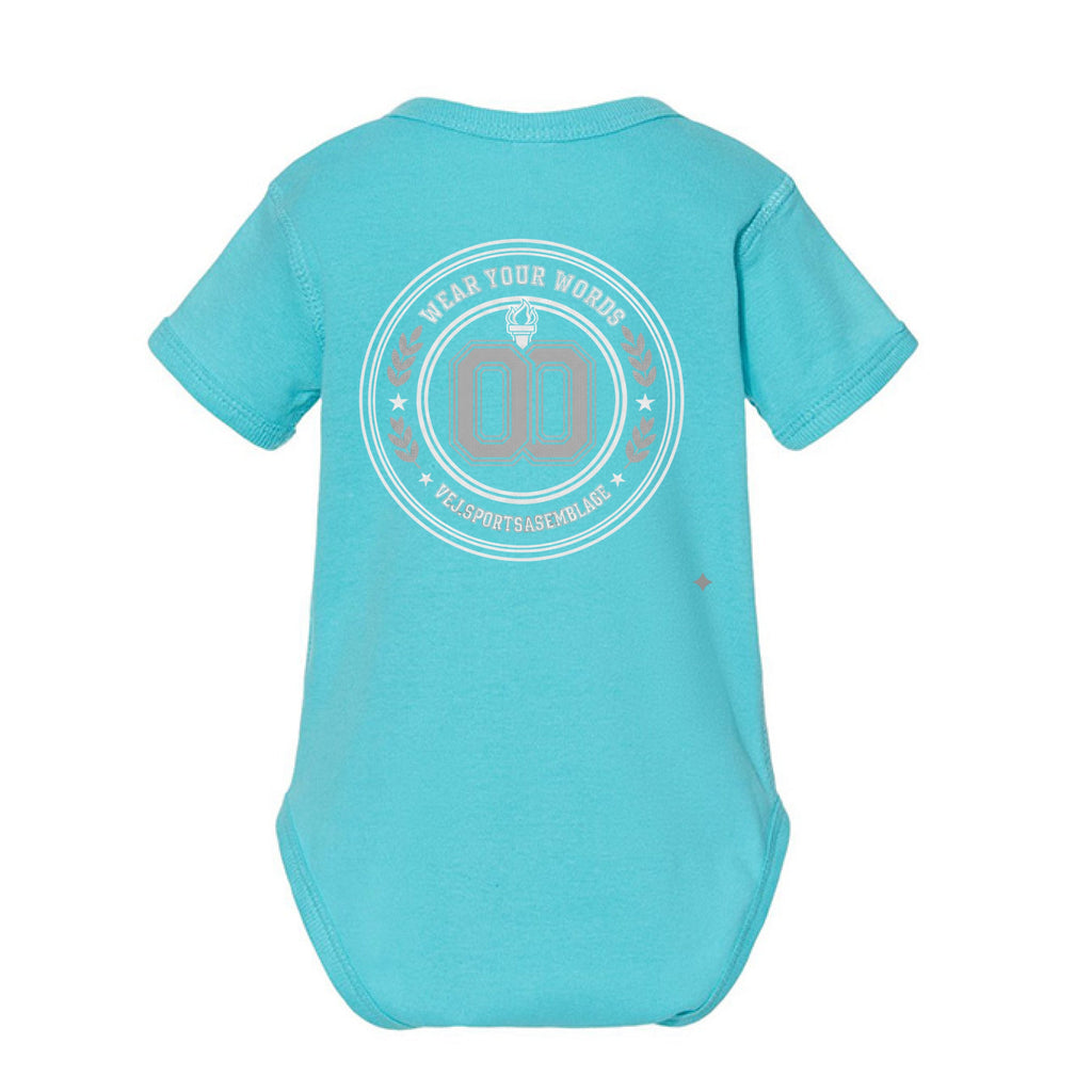 cowboy & drago baby " onesie" - VEJ Sports Assemblage presents WEAR YOUR WORDS