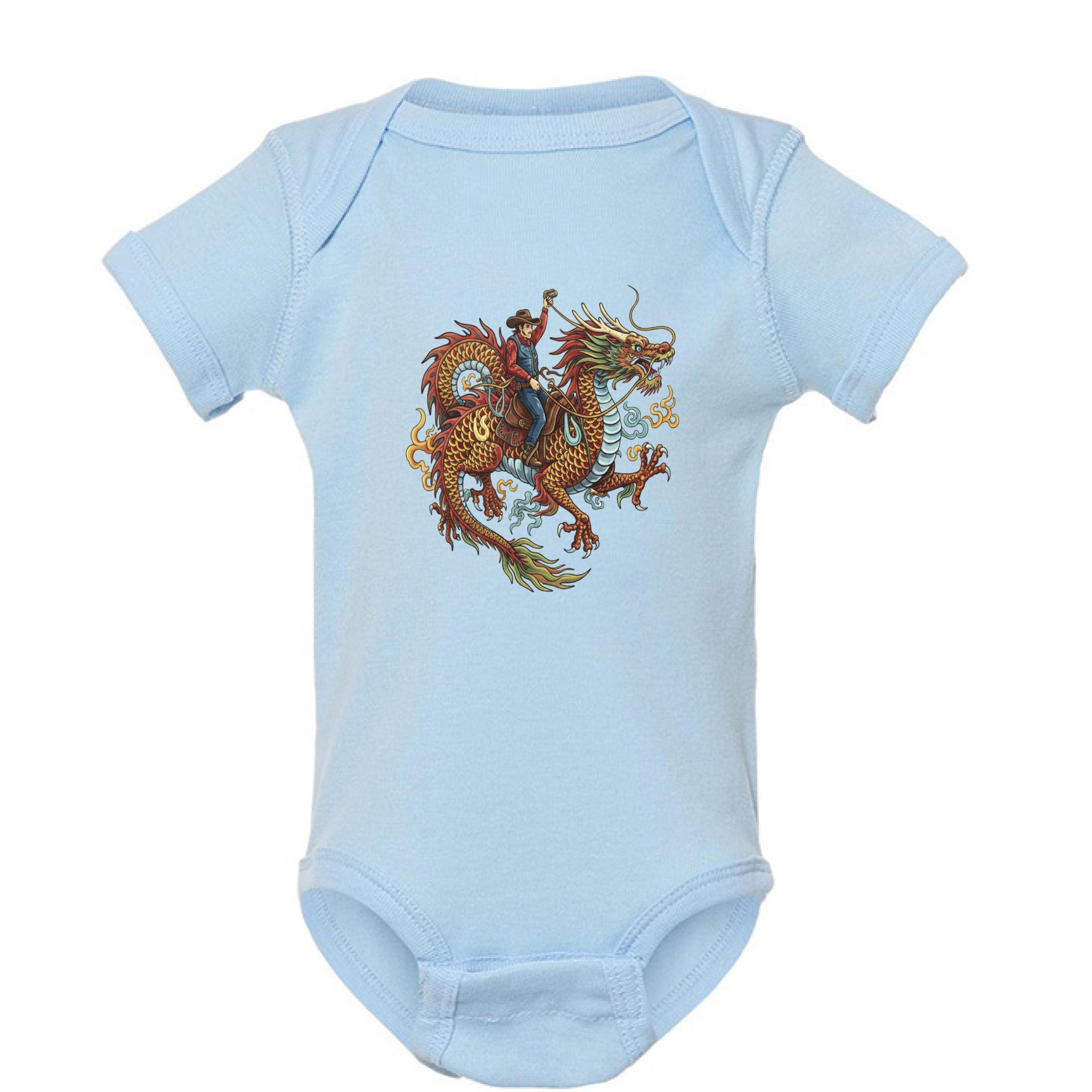 cowboy & drago baby " onesie" - VEJ Sports Assemblage presents WEAR YOUR WORDS