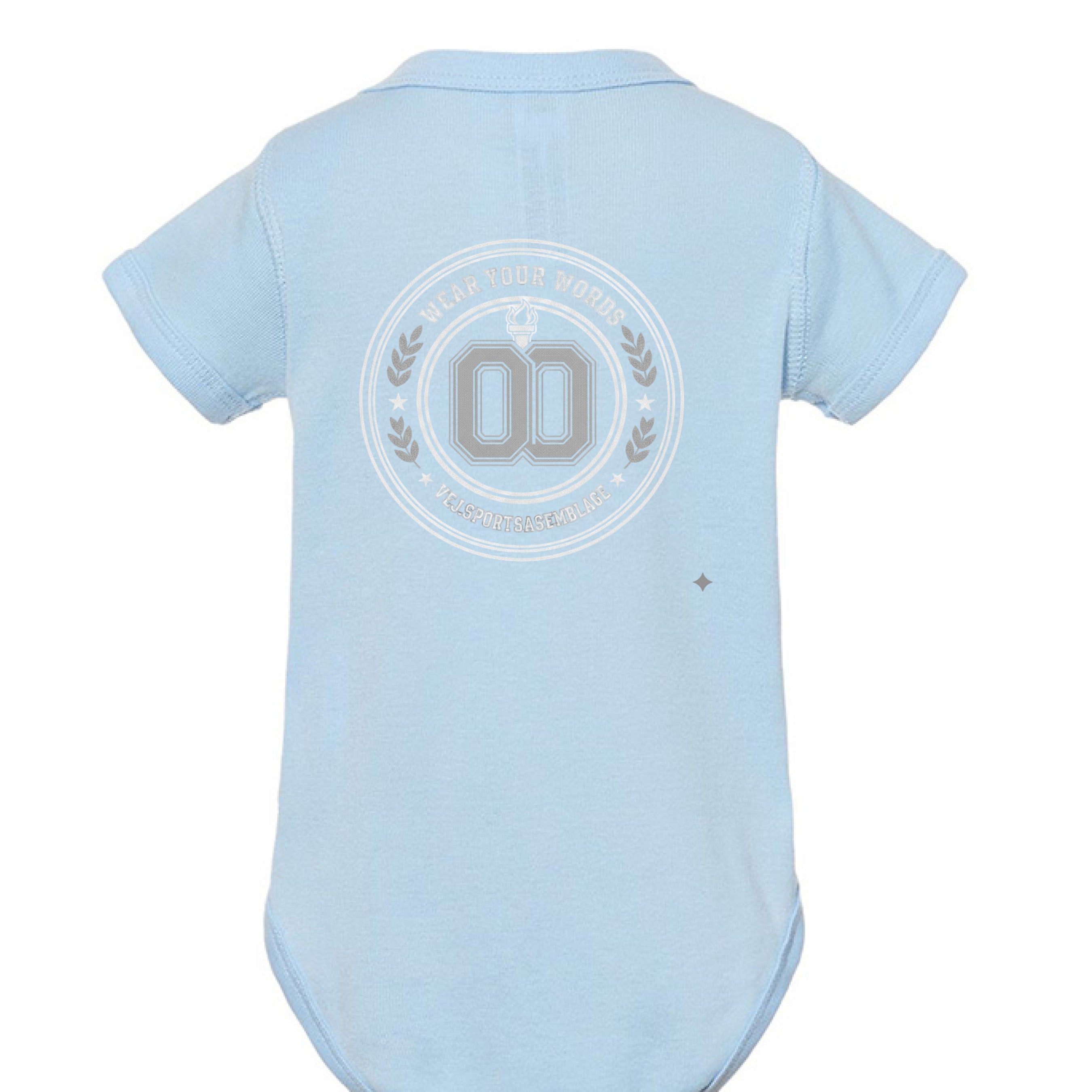 cowboy & drago baby " onesie" - VEJ Sports Assemblage presents WEAR YOUR WORDS