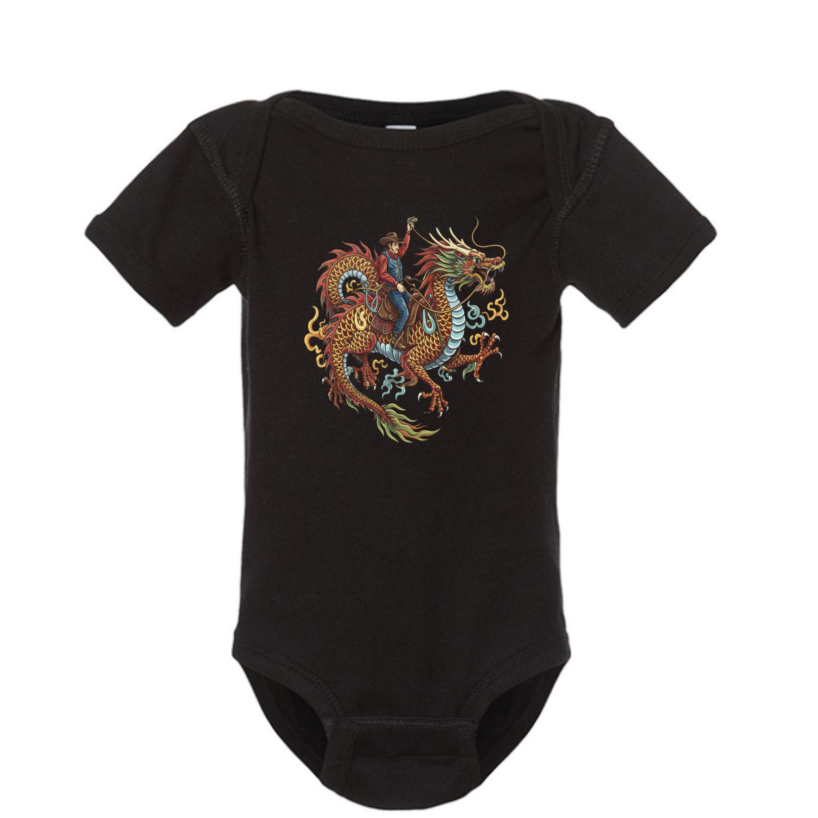 cowboy & drago baby " onesie" - VEJ Sports Assemblage presents WEAR YOUR WORDS