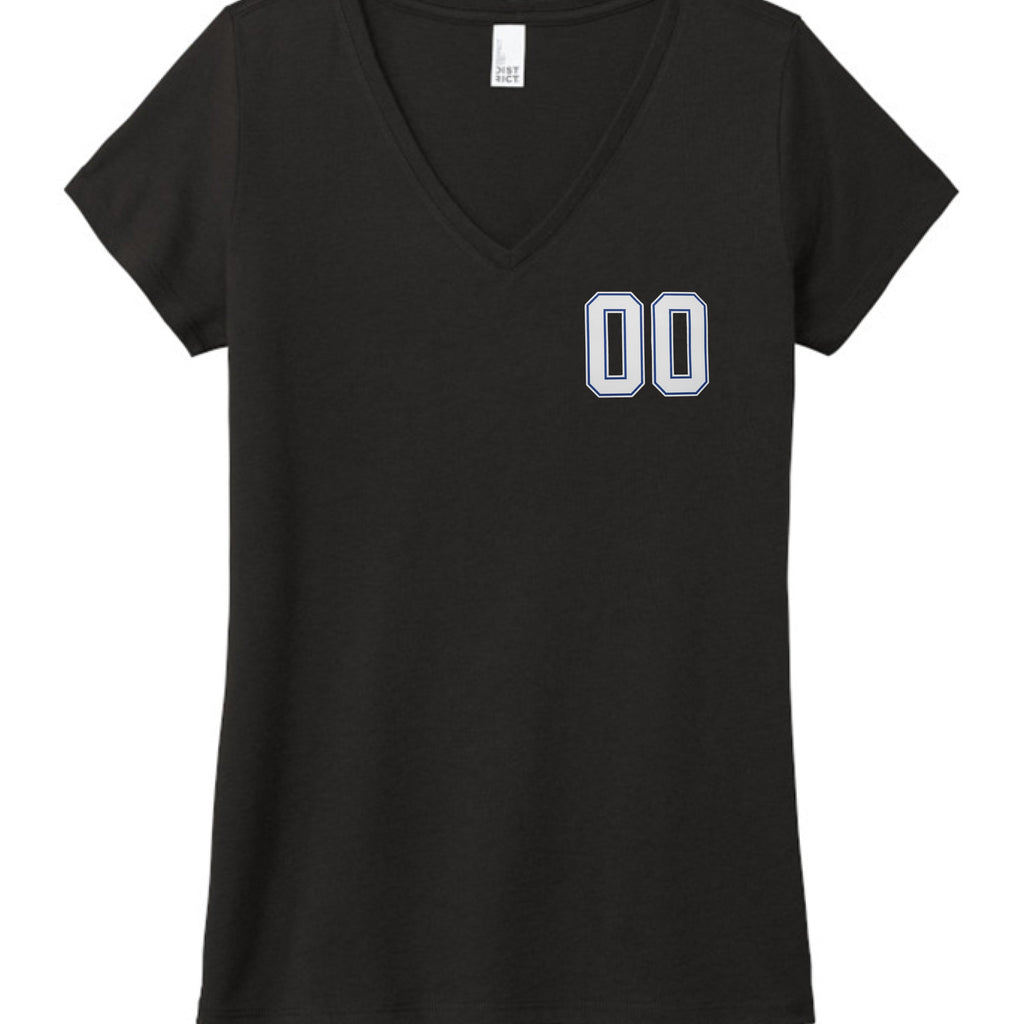 Death rose vneck - VEJ Sports Assemblage presents WEAR YOUR WORDS