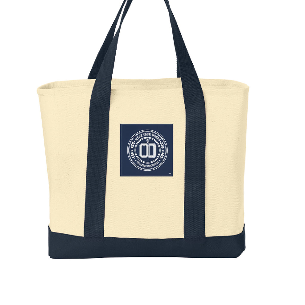 skull tote - VEJ Sports Assemblage presents WEAR YOUR WORDS